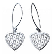 Ohrringe Herz des Lebens silber