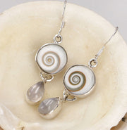 Ohrhänger Shiva Auge und Mondstein