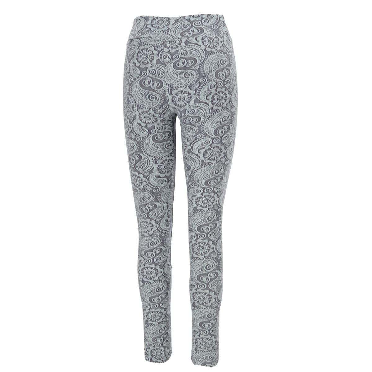 Yoga Paisley Leggings in aqua Rueckansicht