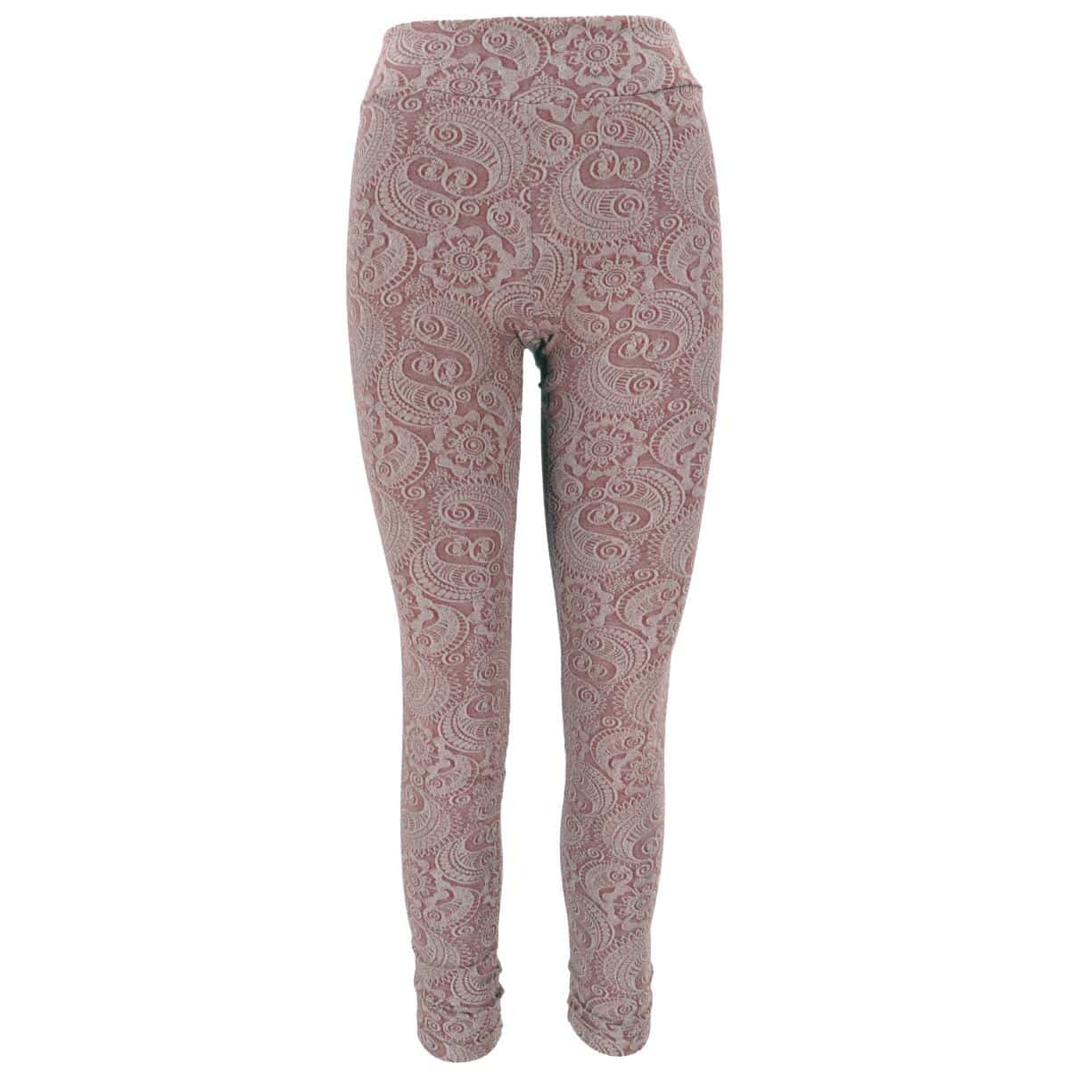 Yoga Paisley Leggings in der Farbe braun von Guru Shop