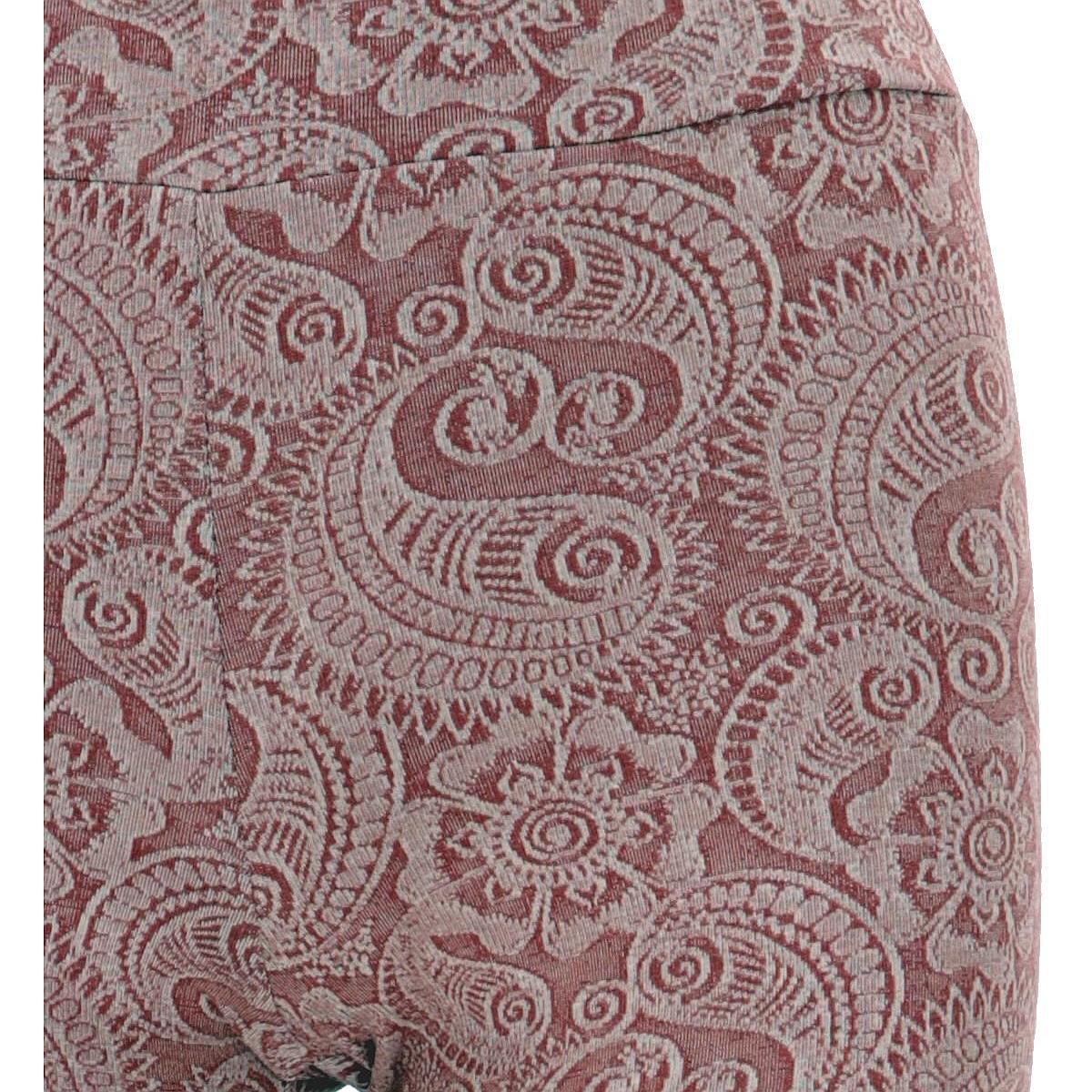 Detailansicht der Yoga Paisley Leggings in der Farbe braun von Guru Shop