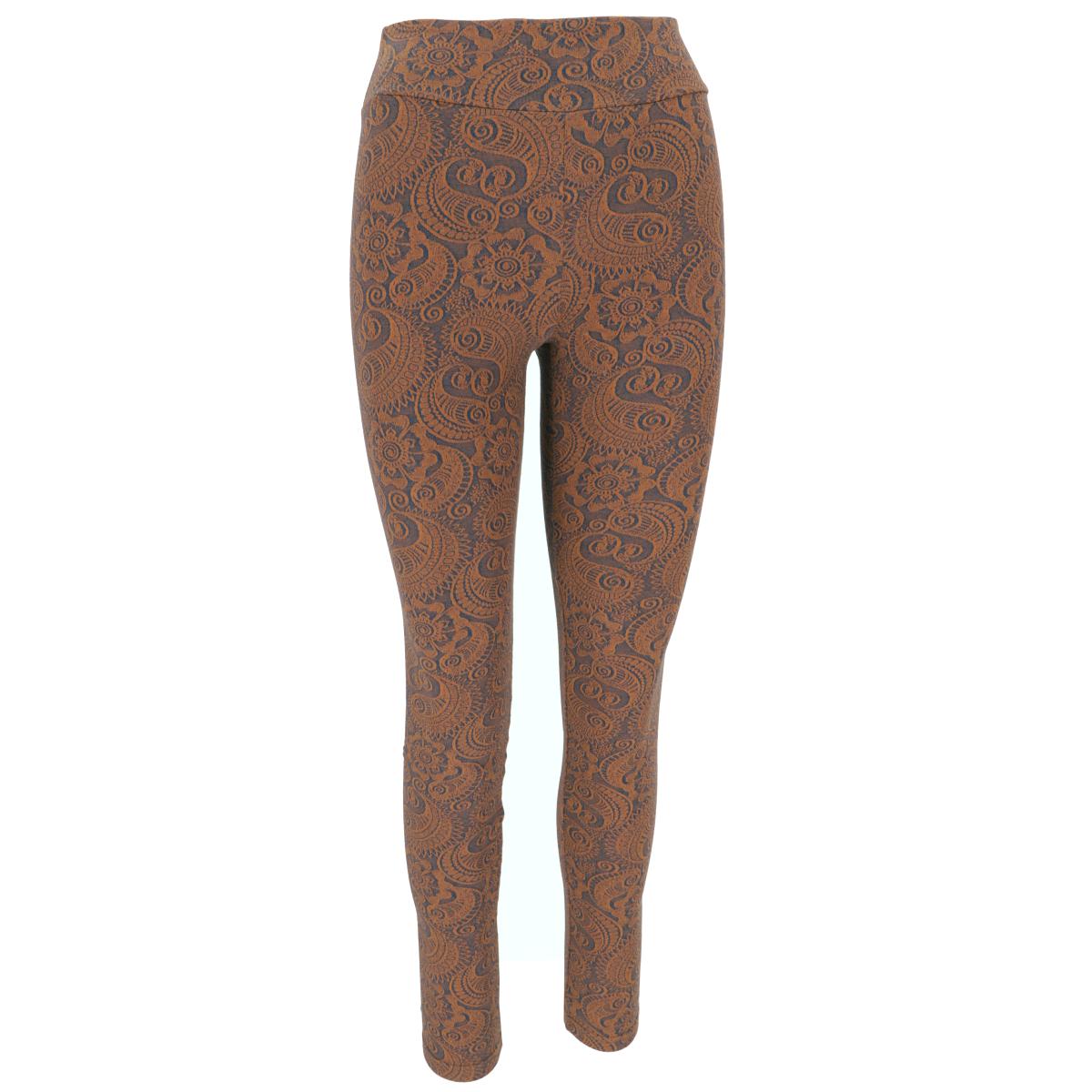 Yoga Paisley Leggings von Guru in der Farbe caramel