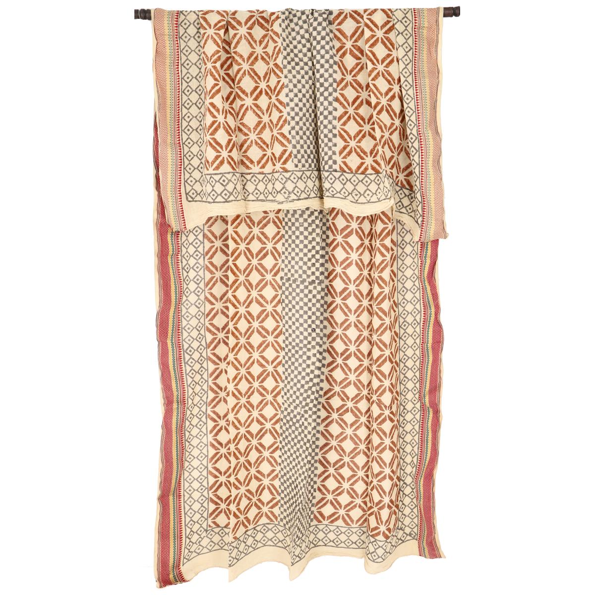 Strand Pareo beige gemustert