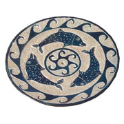 runder Räucherstäbchenhalter mit Delfin Motiv