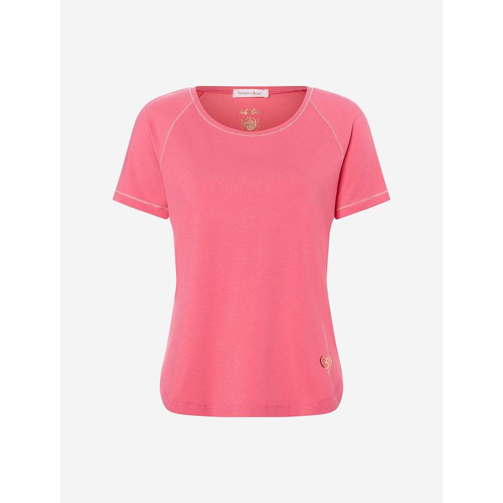 T-Shirt Raglan von Spirit of Om in der Farbe peach mit Om Symbol