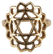 Herz Chakra Ring gold