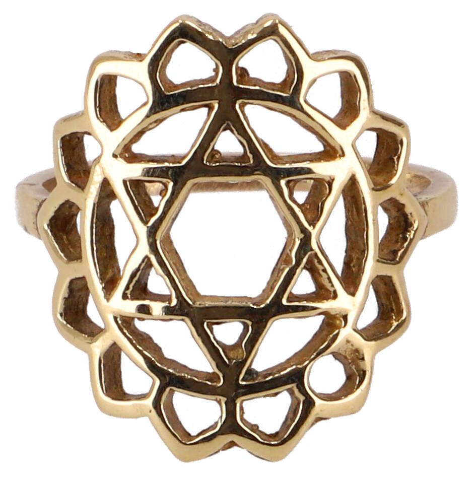 Herz Chakra Ring gold