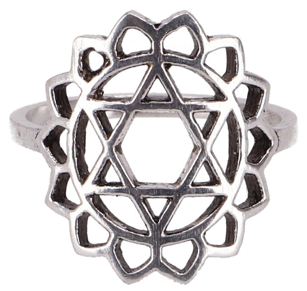 Herz Chakra Ring silber