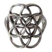 Ring aus Silber Saat des Lebens