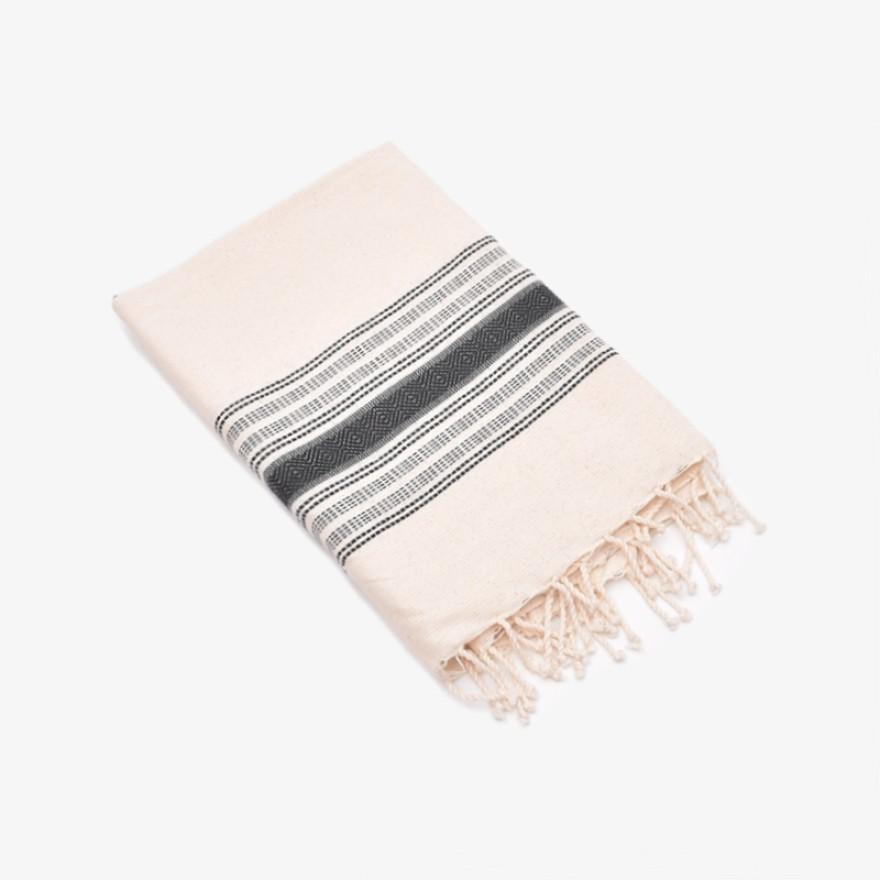 Fouta Saunatuch Strandtuch aus 100% grober Baumwolle
