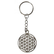 Schlüsselanhänger Lebensblume aus Kuper verzinnt