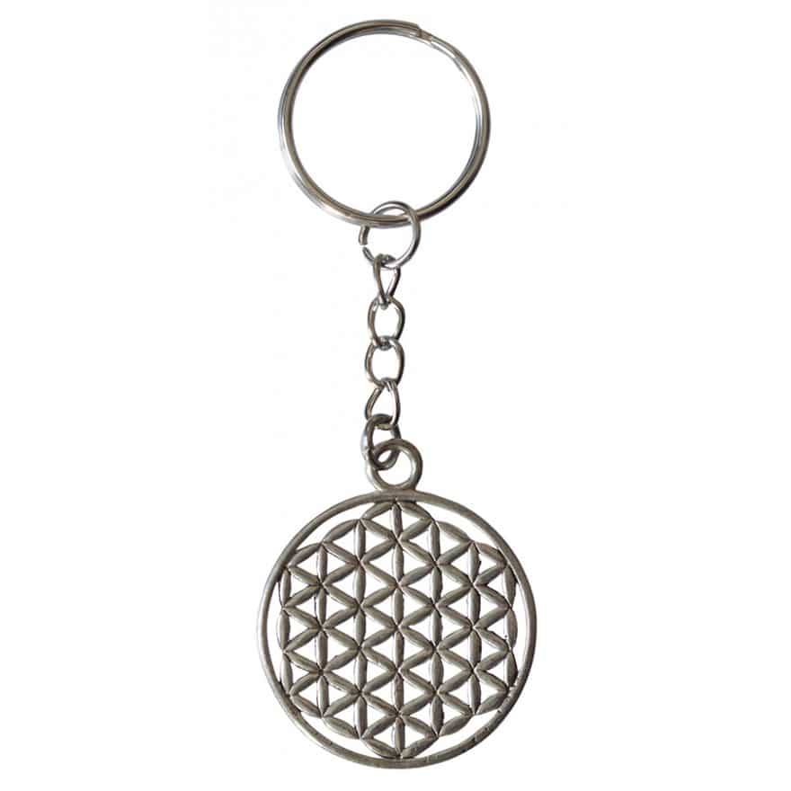 Schlüsselanhänger Lebensblume aus Kuper verzinnt