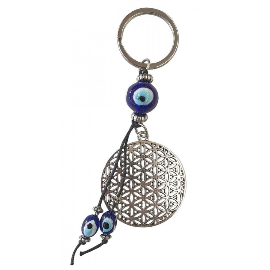 Schluesselanhaenger Blume des Lebens mit Nazar