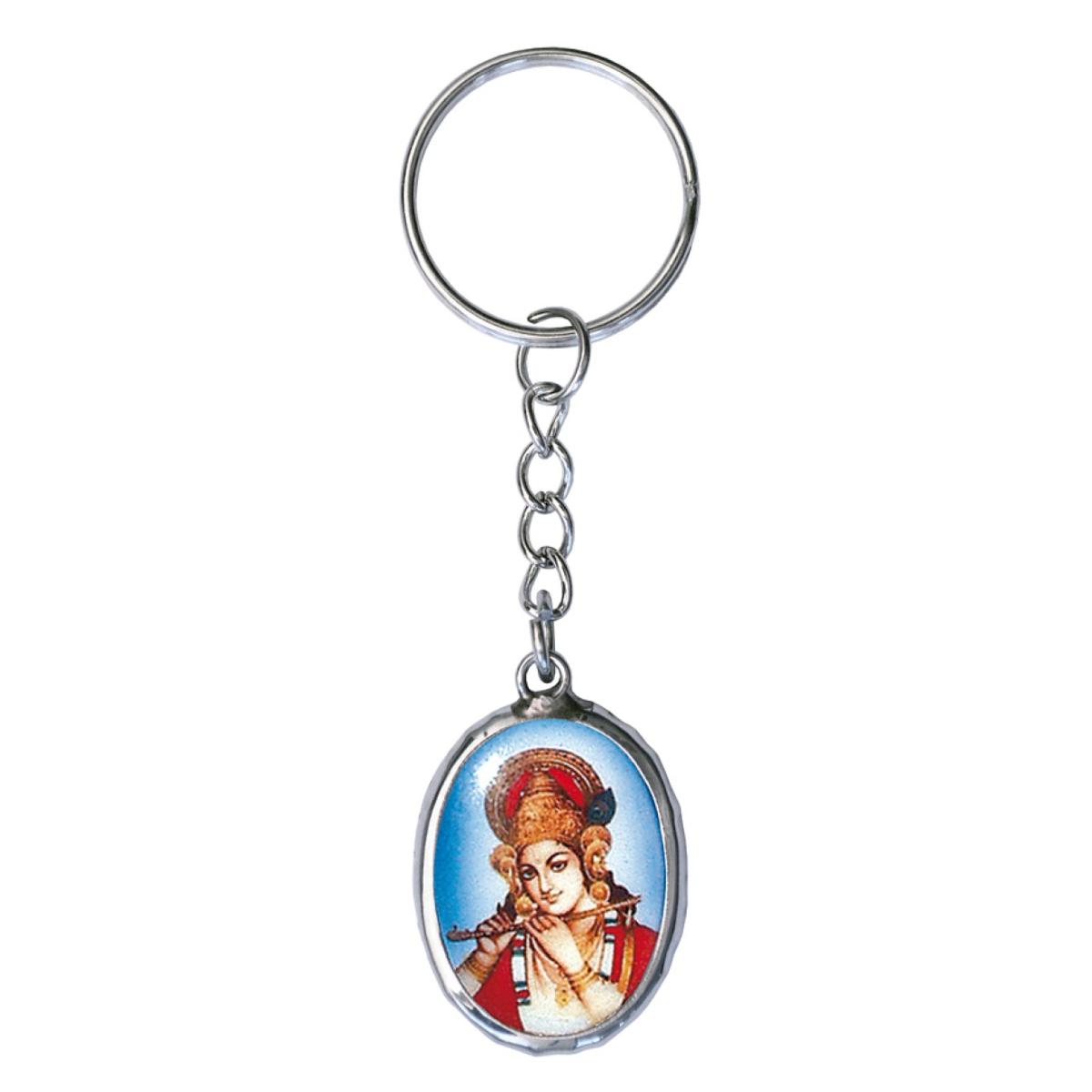 Schluesselanhaenger mit Krishna Porträt