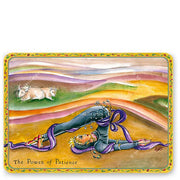 Yoga Postkarte Shakti Card the power of patience