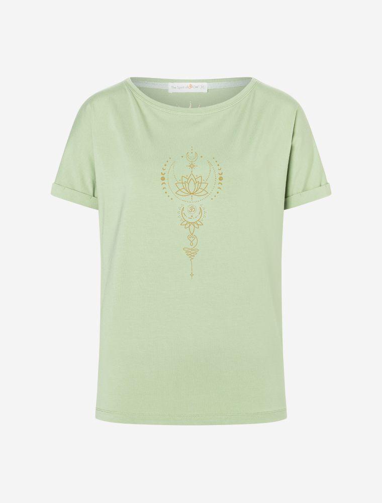 Yoga Shirt Eka Padma matcha Vorderseite