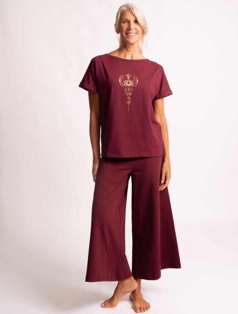 Yoga Shirt Eka Padma tiefrot