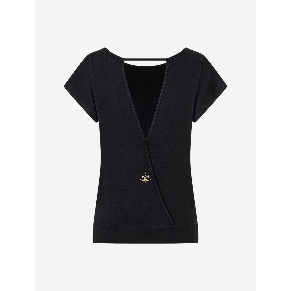 Shirt Jangama in schwarz Spirit of Om Rueckseite