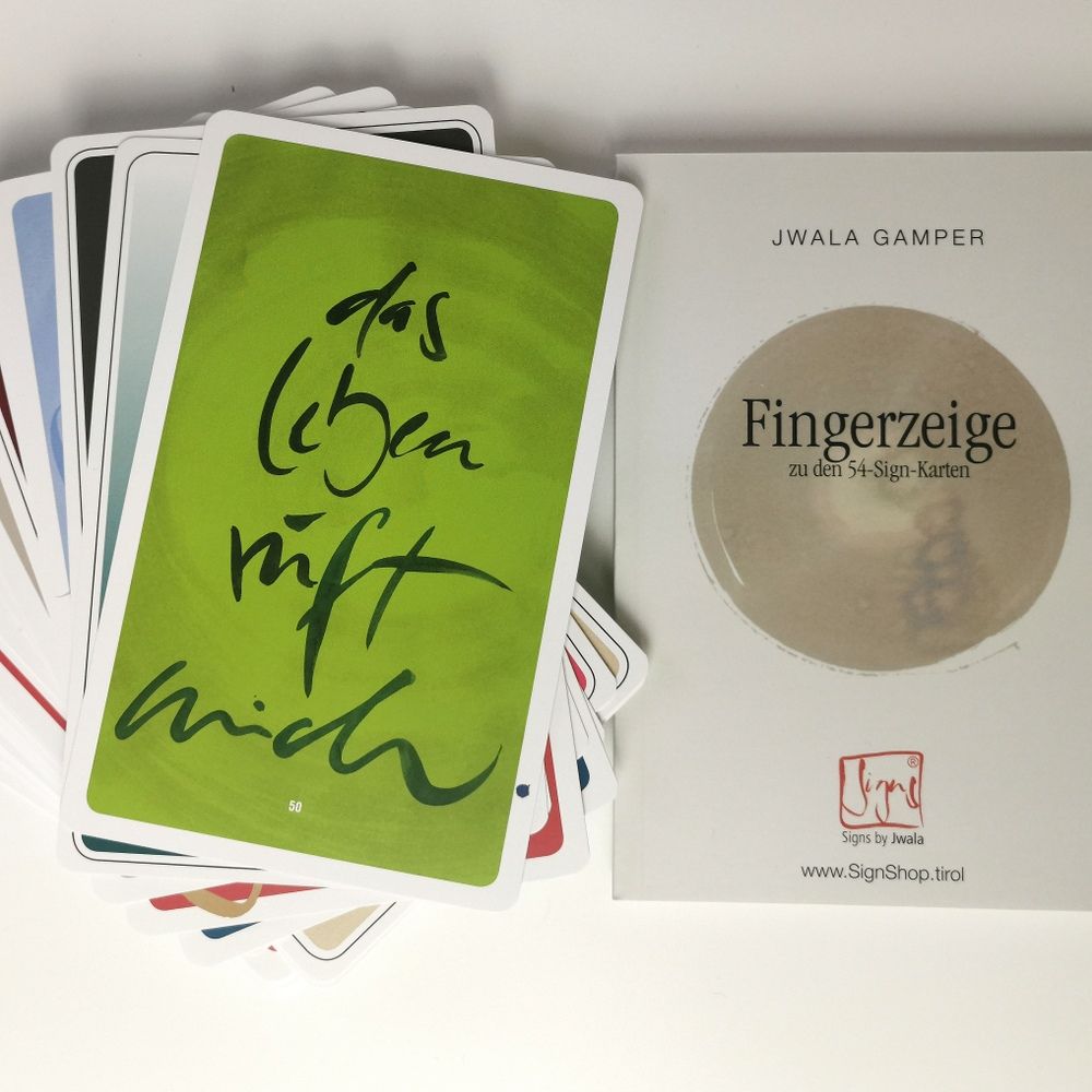 Kartenset Sign Karten und Fingerzeige Buch von Jwala Gamper