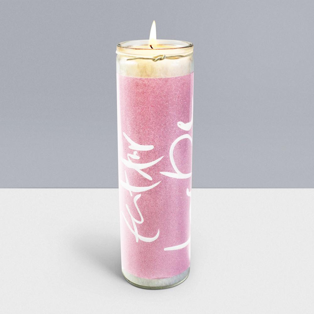 Sign Kerze Zeit für Liebe