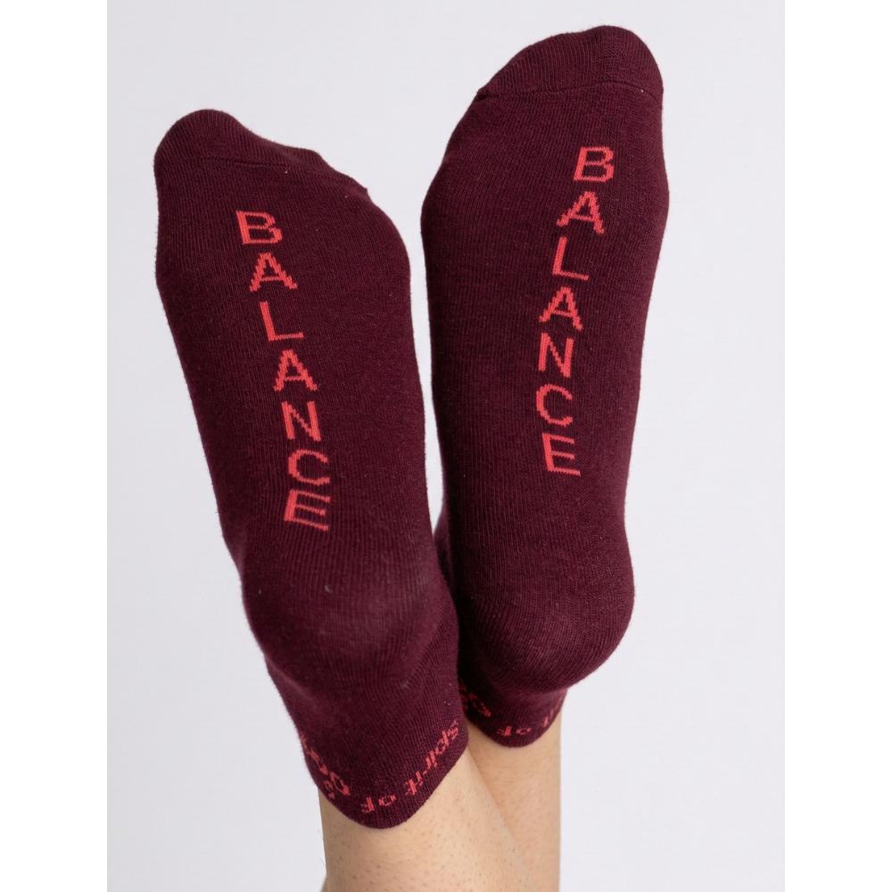 Spirit of Om Socken Balance aubergine