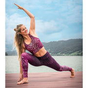 Spirit of Om Yoga Bra aubergine Vorderseite