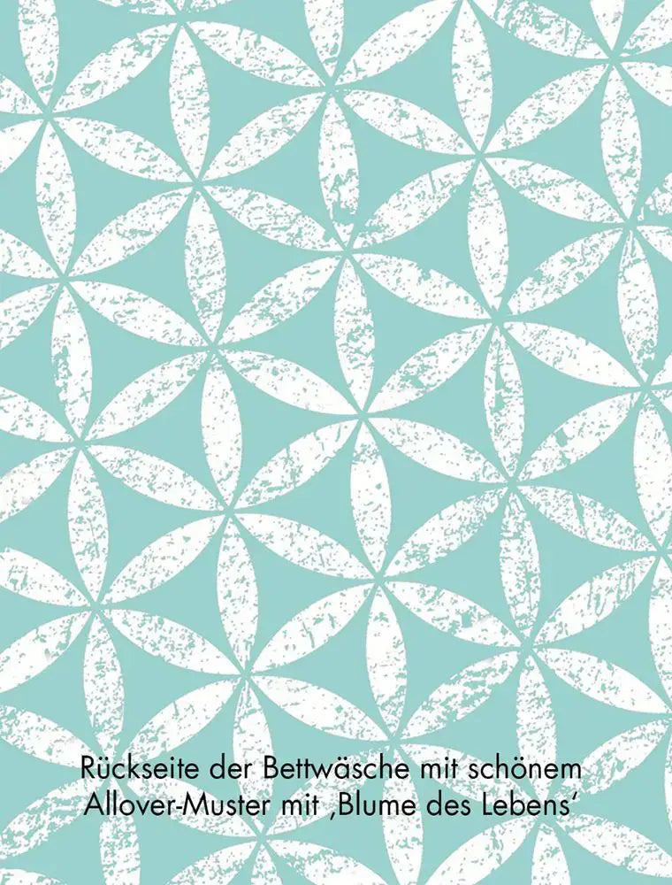 Bettwaesche Spirit of Om Faszination Rainbow Rueckseite Blume des Lebens Muster