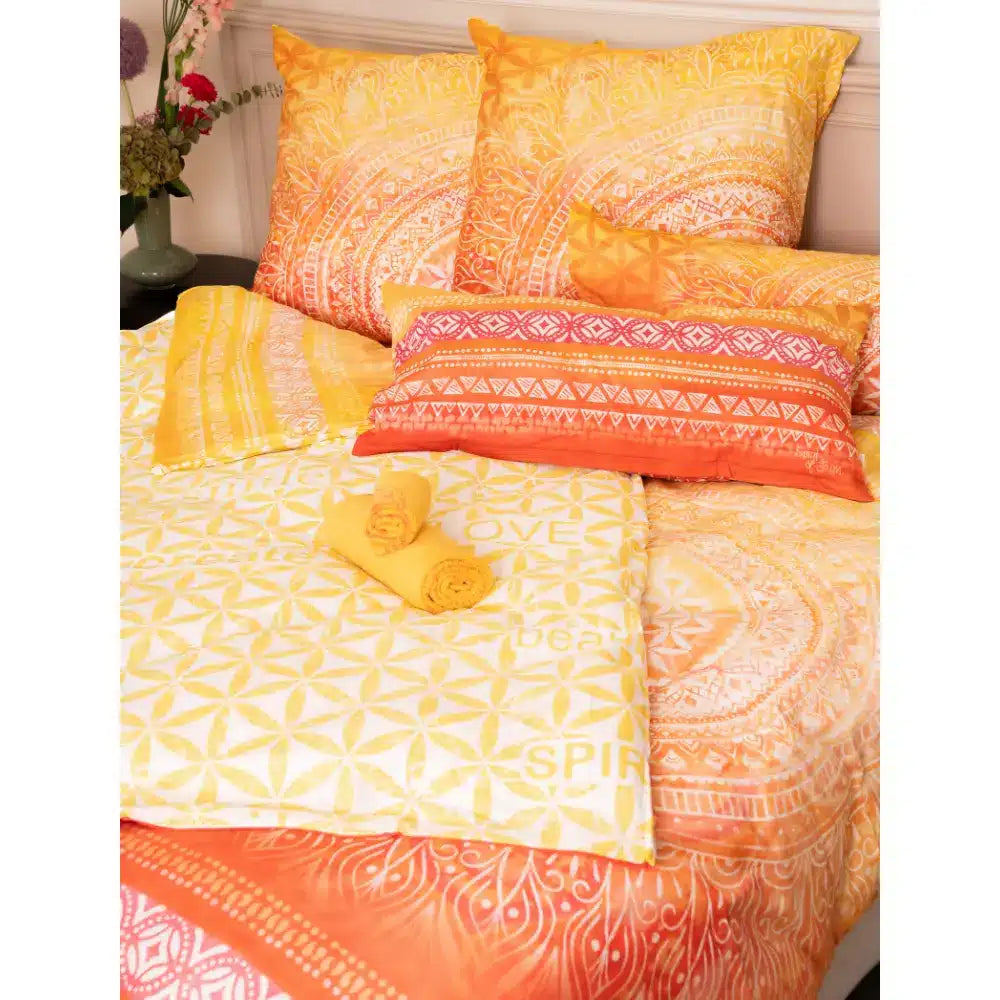 Spirit of Om Bettwaesche Sunrise orange