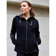 Sweatjacke Maui Nava schwarz mit Mandala Print Spirit of Om