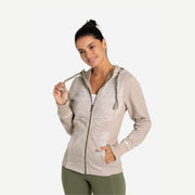 Yoga Sweatjacke sand von Spirit of Om