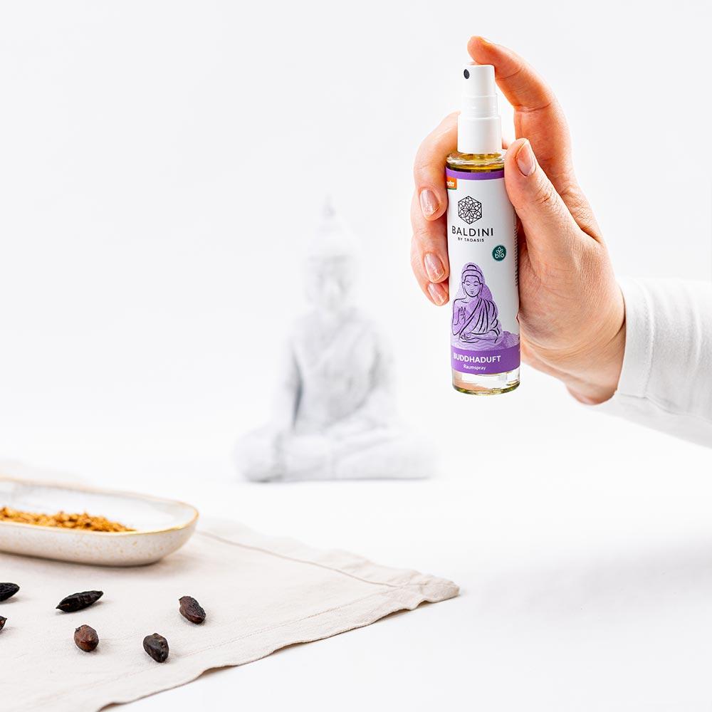Yoga Raumduft Taoasis Baldini Buddhaduft Raumspray demeter Qualität
