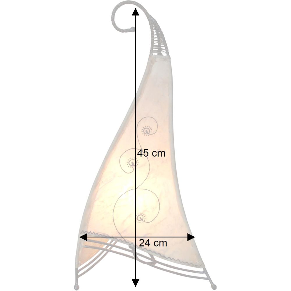 Tischleuchte Hennalampe Masse