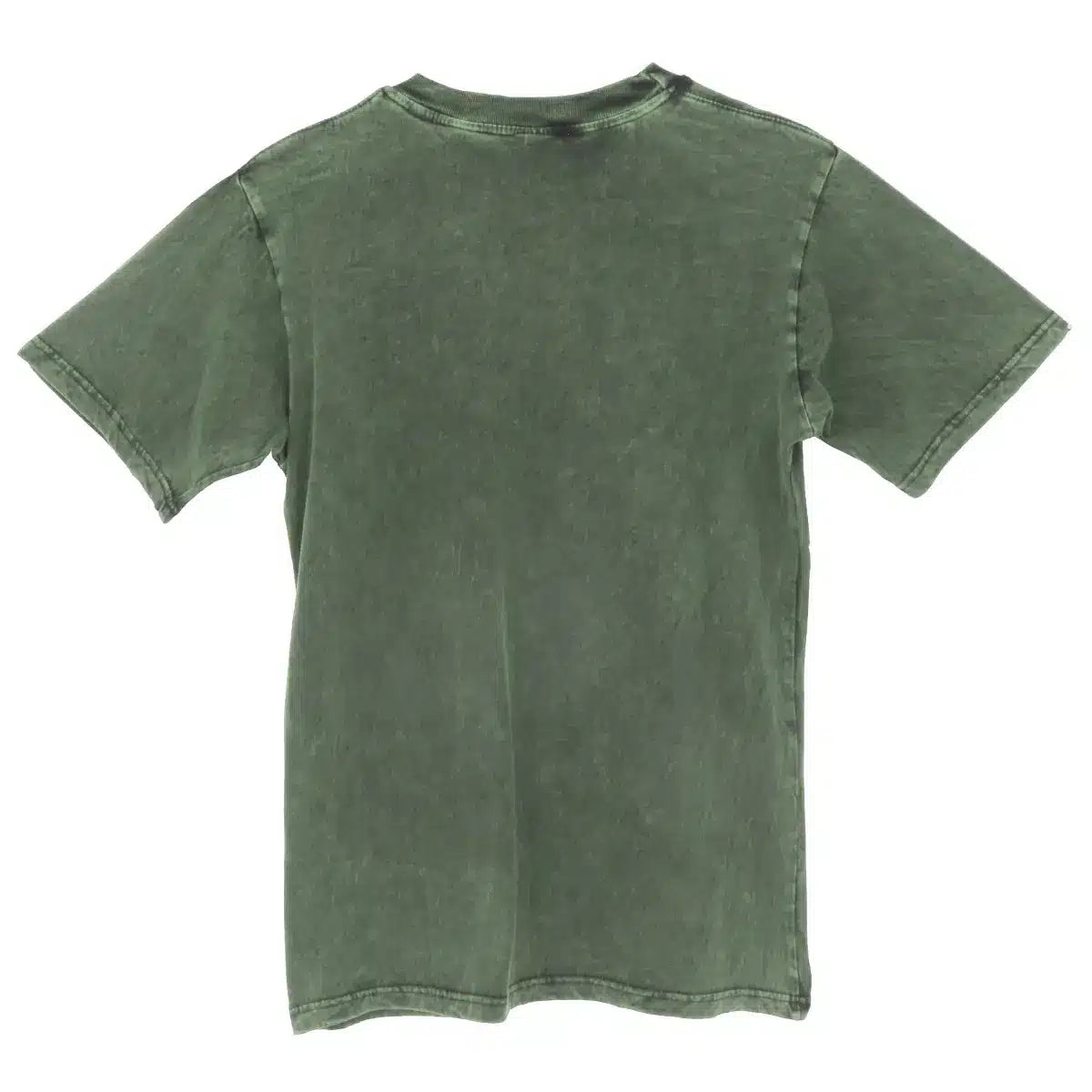 Shirt Yoga für Herren mit Mandala Print in stonewash grün aus Baumwolle Rueckseite