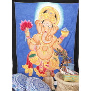 Deko aus Indien Wandbehang Ganesha bunt