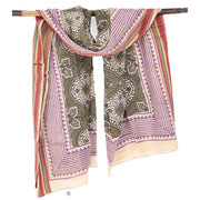 Wickeltuch Pareo olive-pink