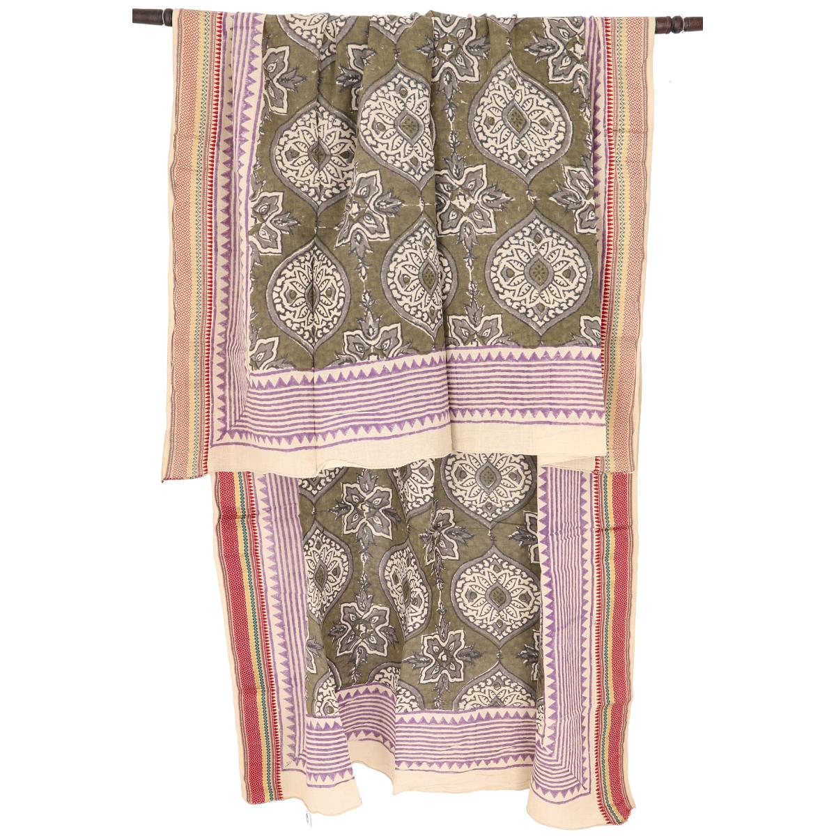 Wickeltuch Pareo olive-pink