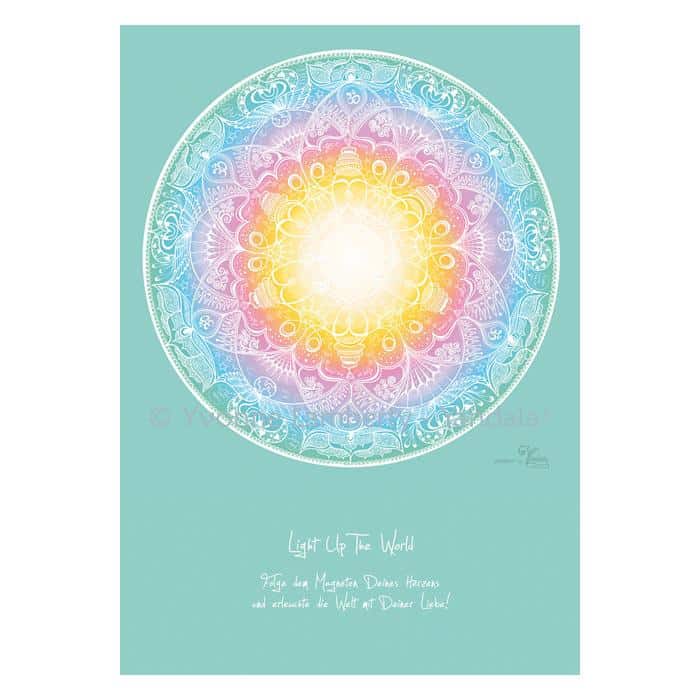 Yandala Mandala Poster Light up the world
