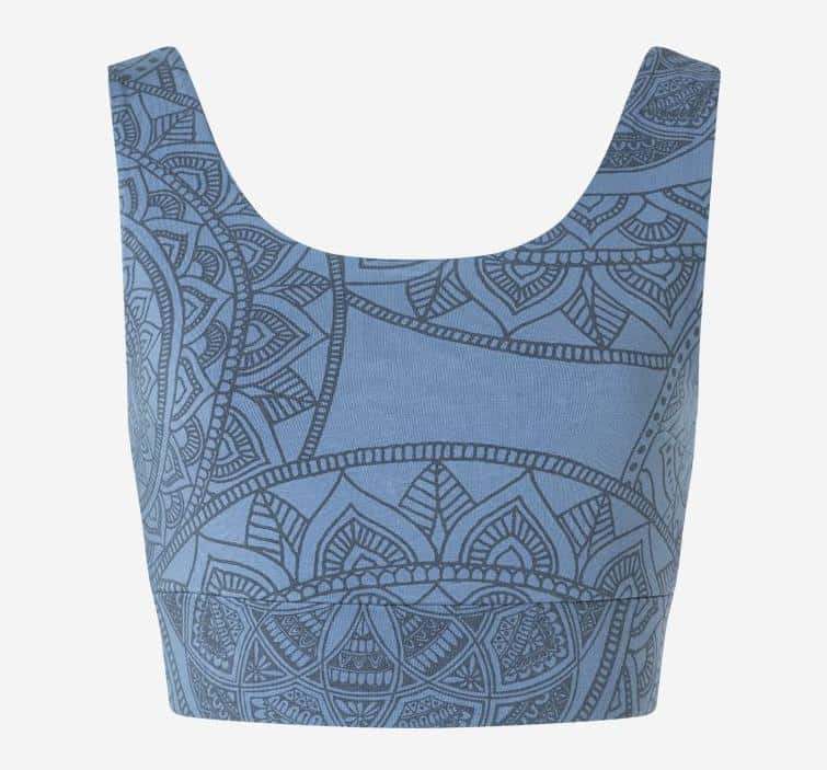 Yoga Bra Guna in enzianblau von Spirit of Om Vorderseite