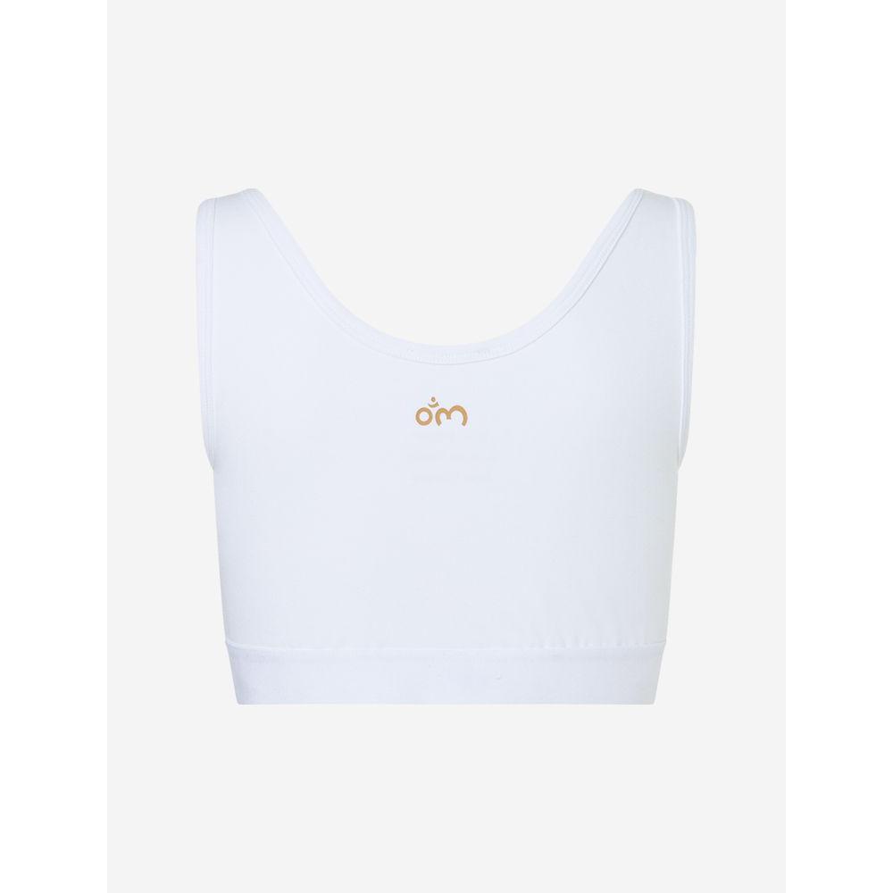Yoga BH Padma weiss Spirit of Om Rueckseite