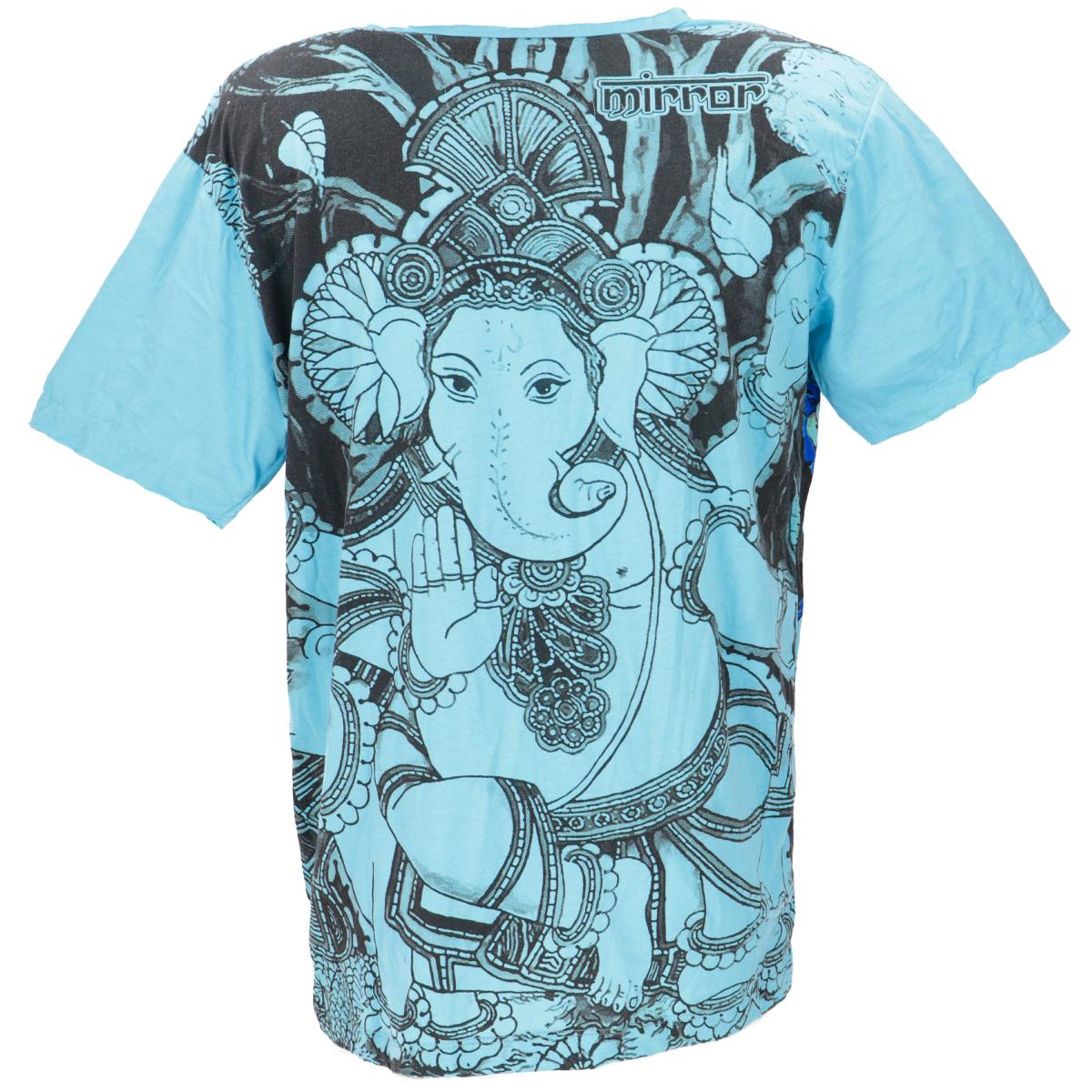 T-Shirt Ganesha blau Rueckseite