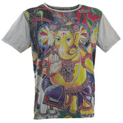 T-Shirt Ganesha grau Vorderseite