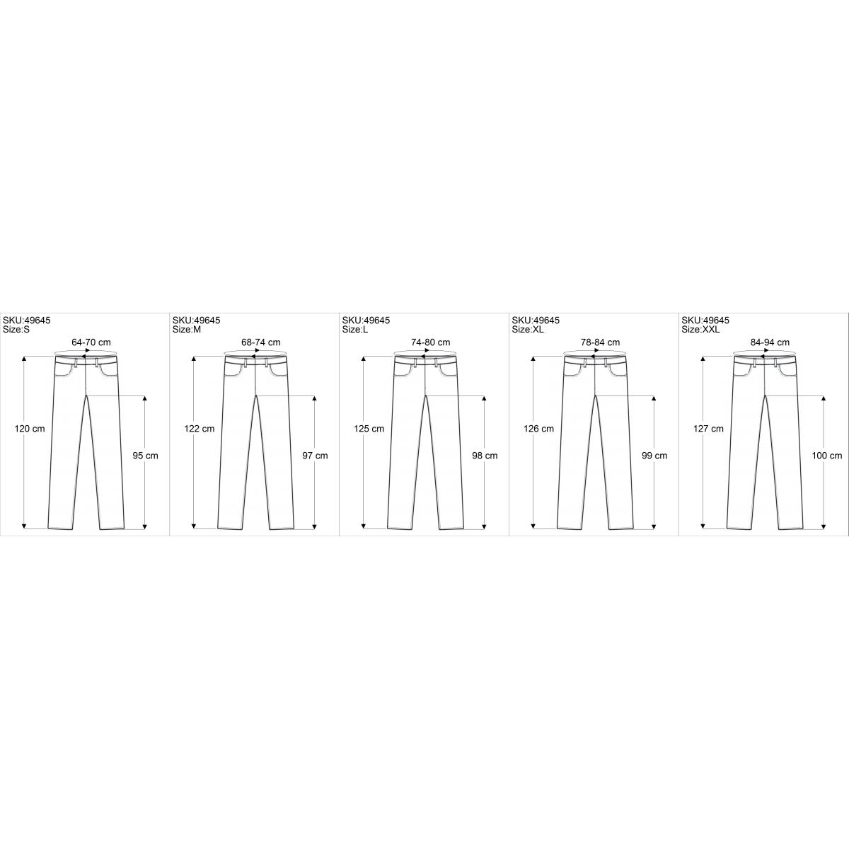 Yogahose mit Rock und Stulpen von Guru Shop Groessentabelle und Maße