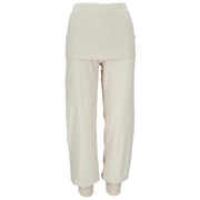 Yogahose mit Rockteil und Stulpen in der Farbe Cremeweiss