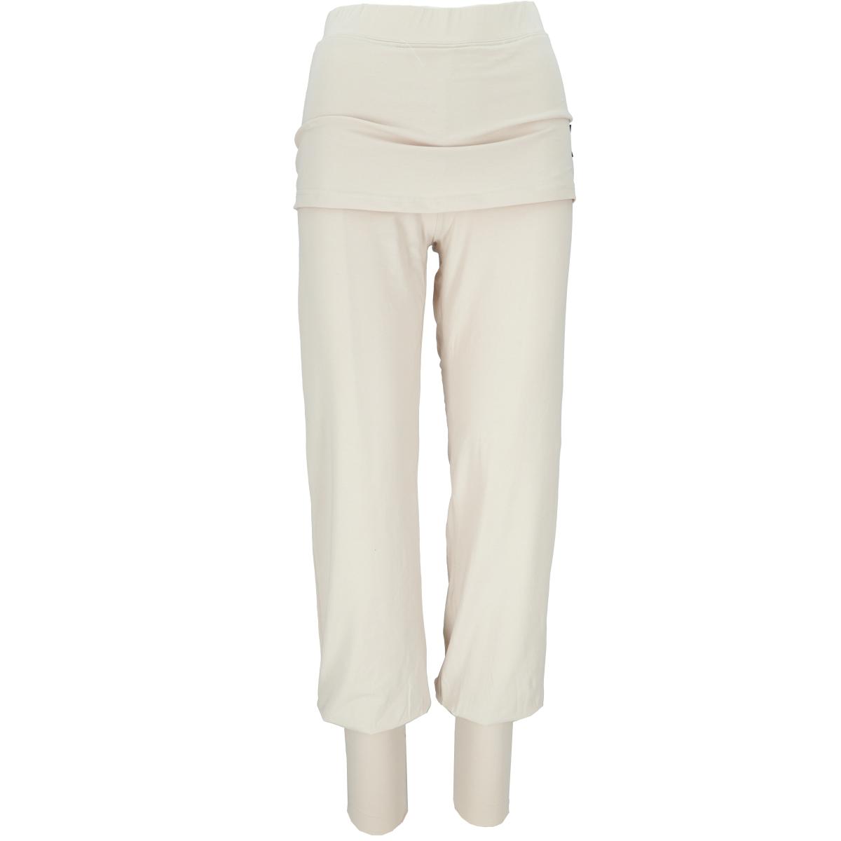 Yogahose mit Rock und Stulpen in der Farbe Cremeweiss von Guru