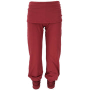Yogahose mit Rock und Stulpen in der Farbe paprika rot