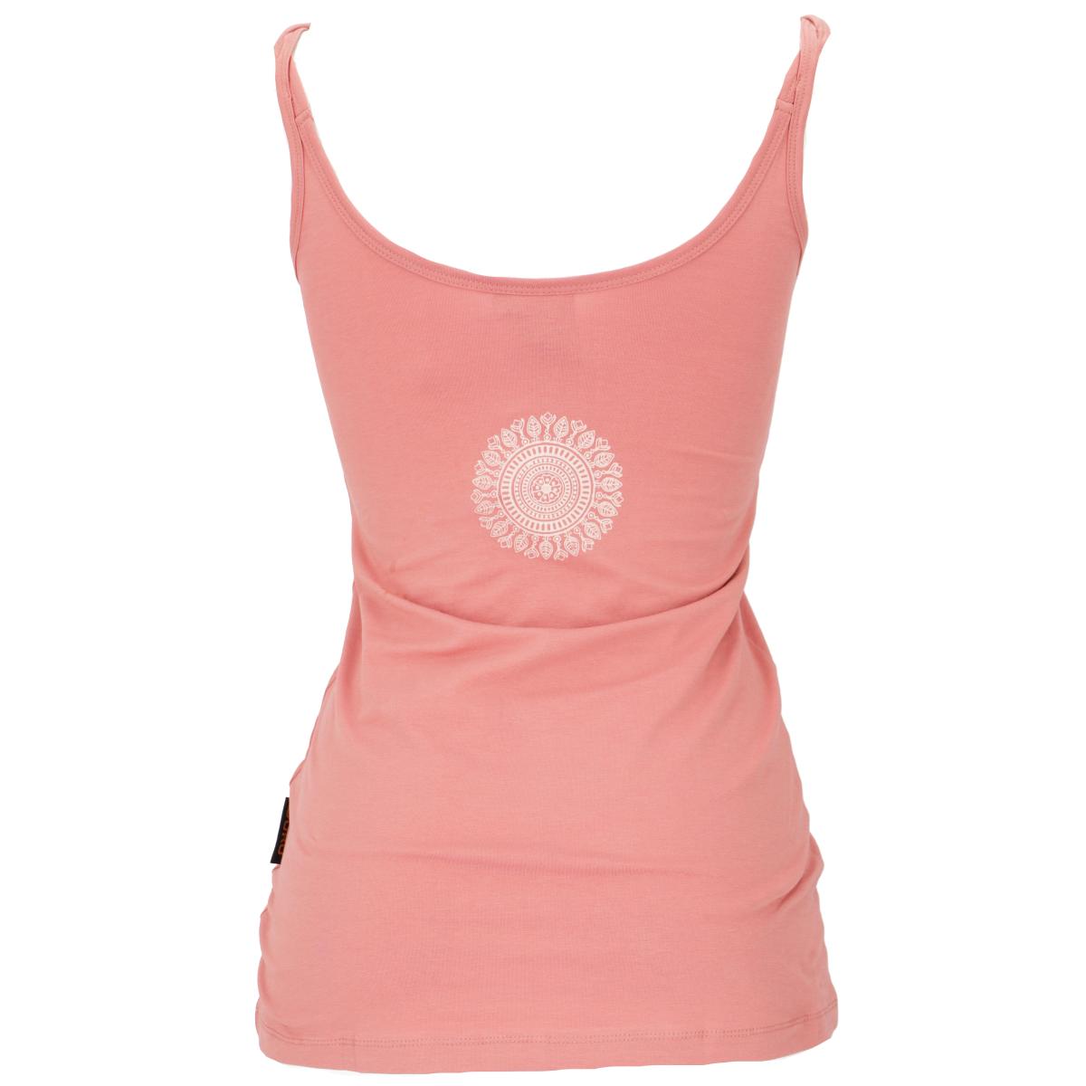 Yogatop Om von Guru in der Farbe apricot Rueckseite