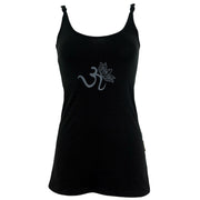 Yoga Top Om von Guru in schwarz Vorderseite