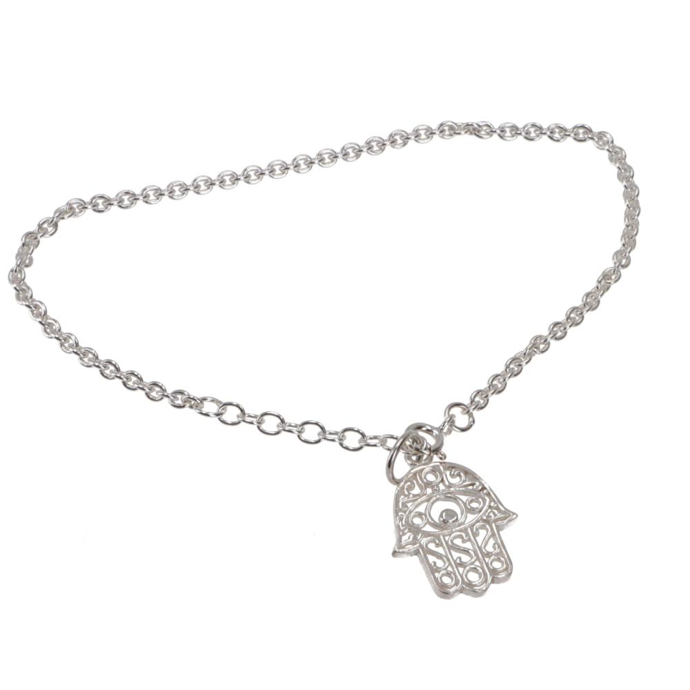 Silberarmband mit der Hand der Fatima