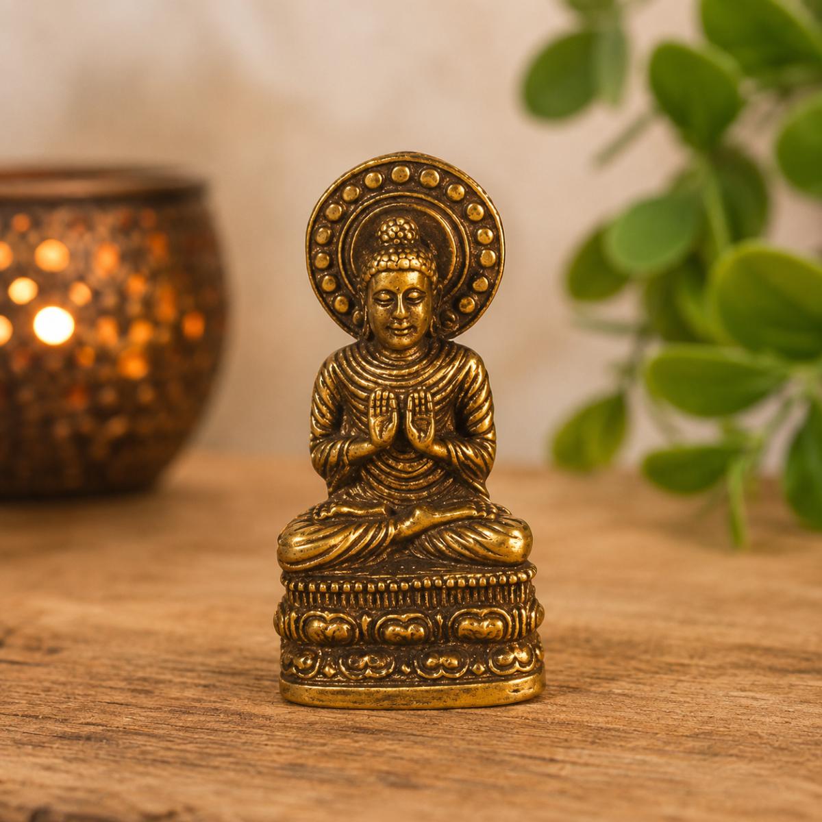 Kleiner Buddha aus Messing