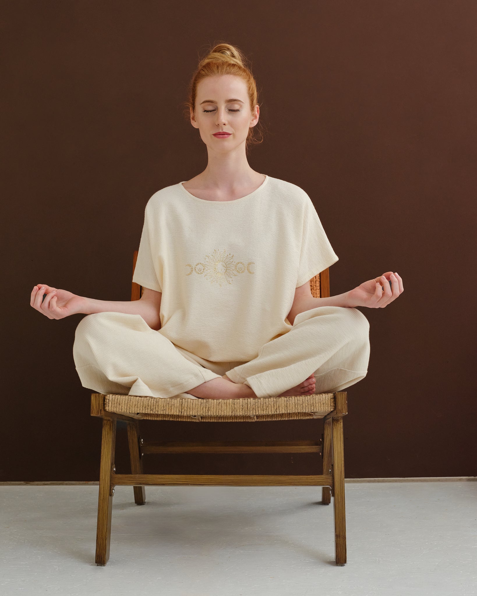 Meditation Outfit Soulwear beige von Spirit of Om